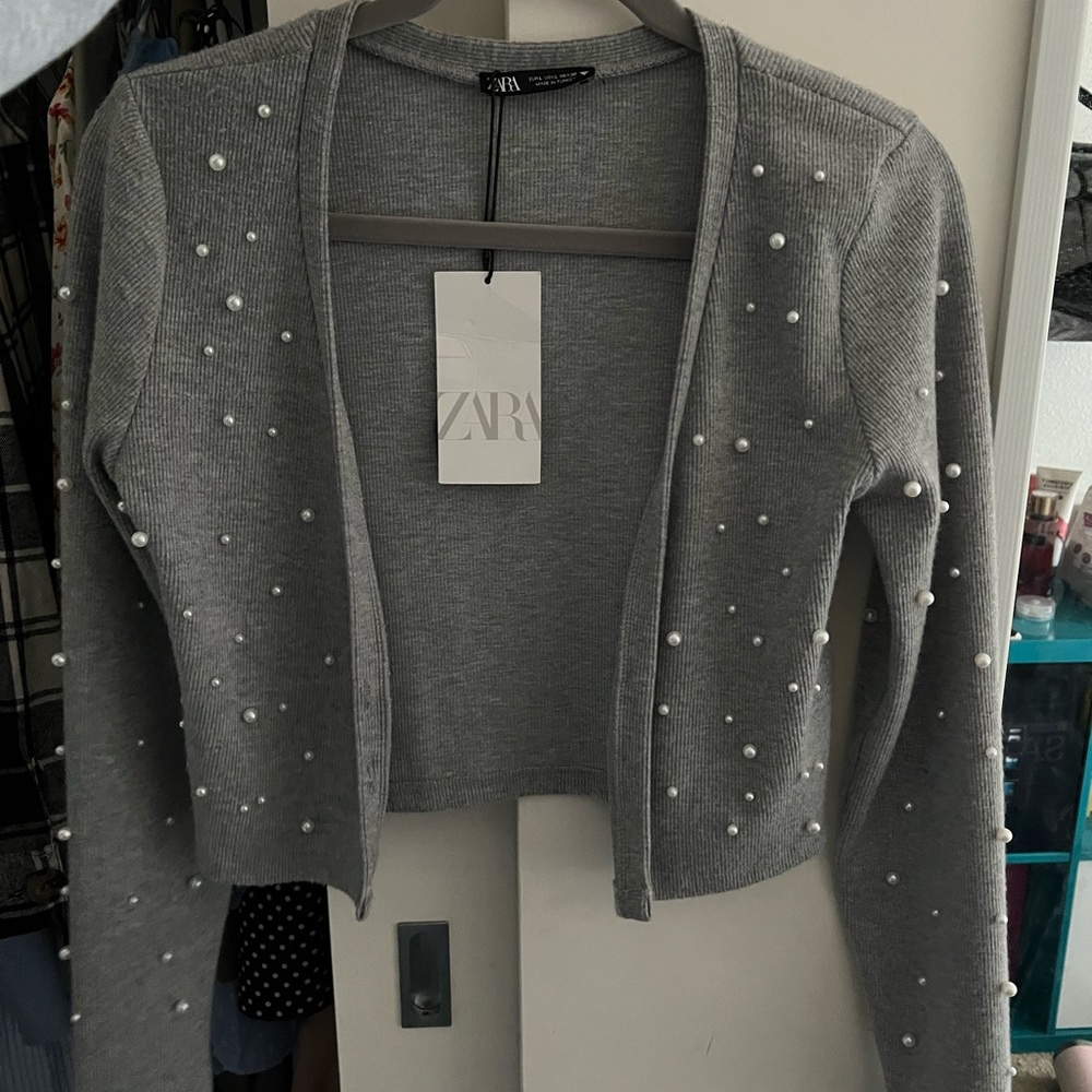 New Zara crop sweater